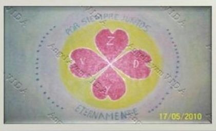 ESCUDO DE ANGEL AYAM QUE REPRESENTA LAS ALMAS GEMELAS